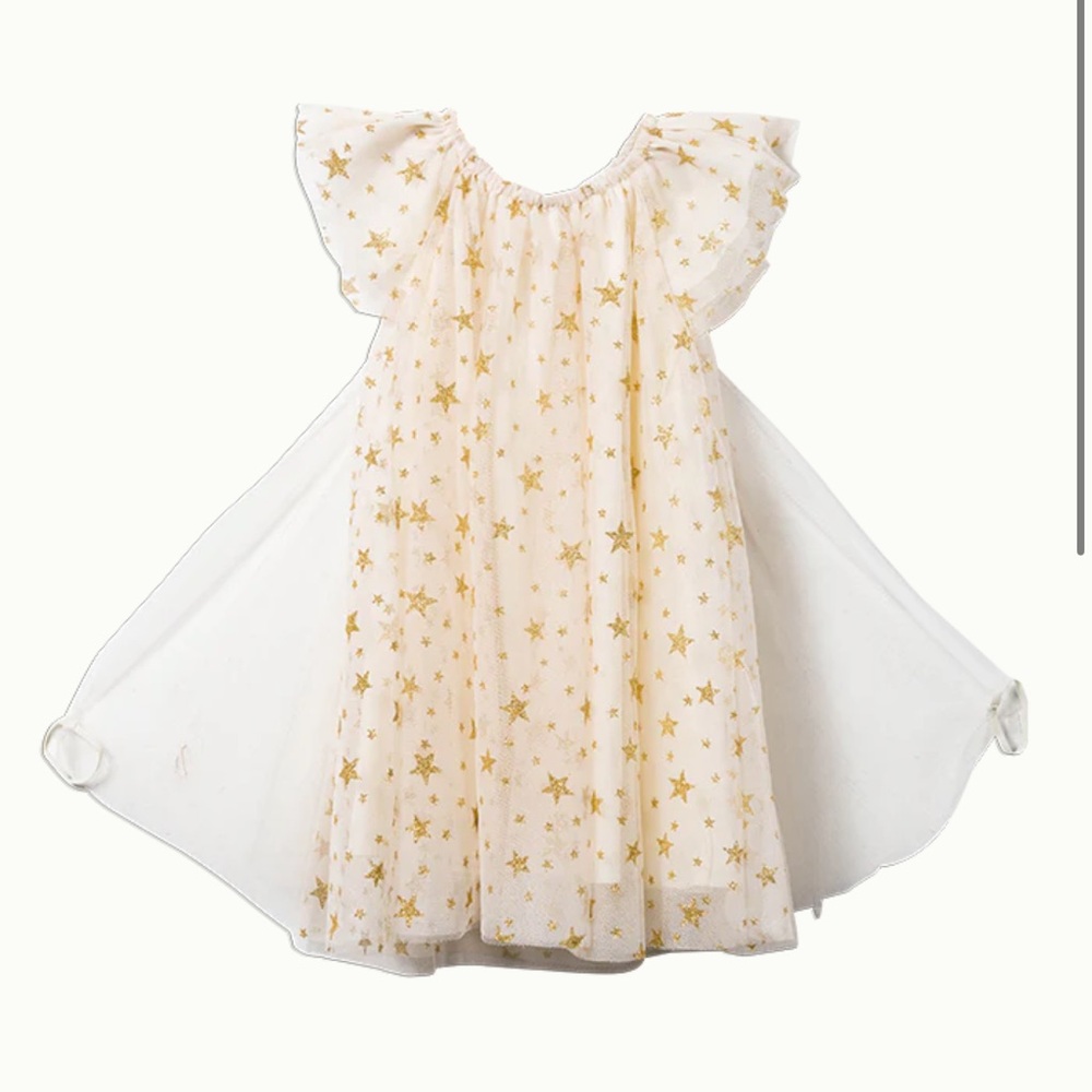 Siaomimi Play Gold Star Tulle Fairy Dress